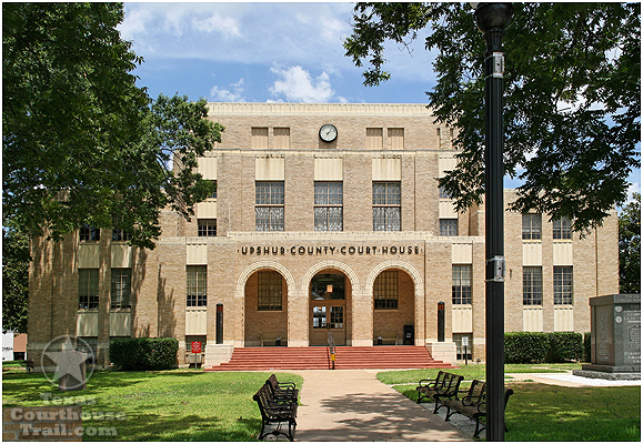 Upshur County, Texas Courthouse - courtesy of http://www.texascourthousetrail.com